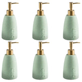 Kuber Industries Liquid Soap Dispenser | Handwash Soap Dispenser | Soap Dispenser for Wash Basin | Shampoo Dispenser Bottle | Bathroom Dispenser Bottle | 6 Piece | Pack of 2 | ZX044GN | 320 ml | Green